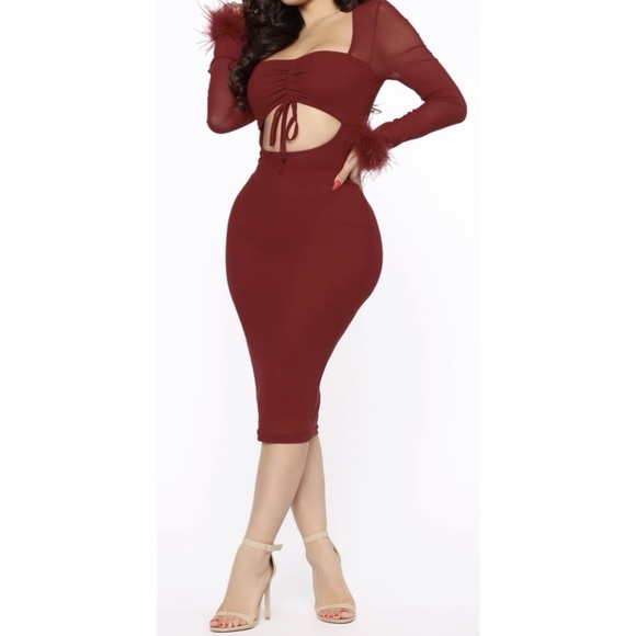 Mesh Midi Dress - Picture 3 of 4